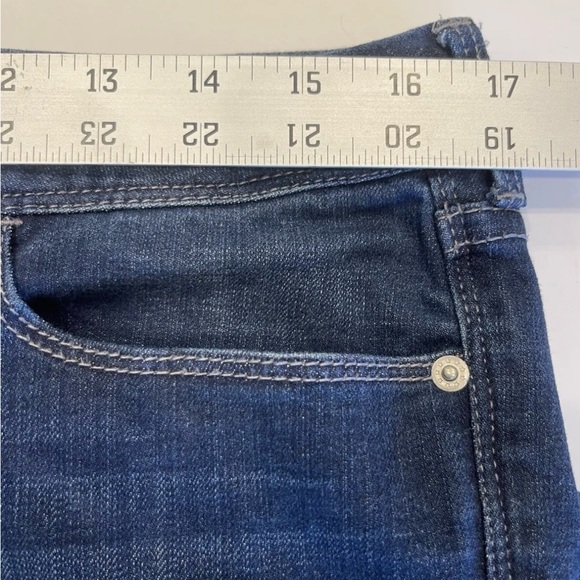 American Rag Cie Jeans Sarah Slim Boot Size 31 Short Blue Denim Stretch … - Picture 8 of 13